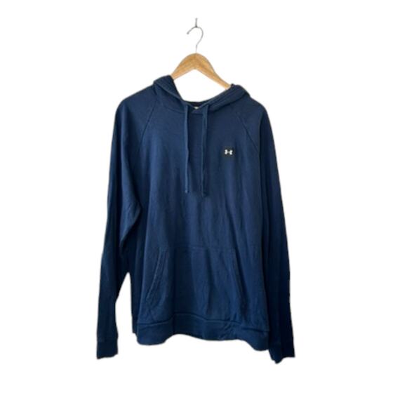 Under Armour Loose Fit Blue Hoodie Sweatshirt Men's XL - Picture 1 of 7